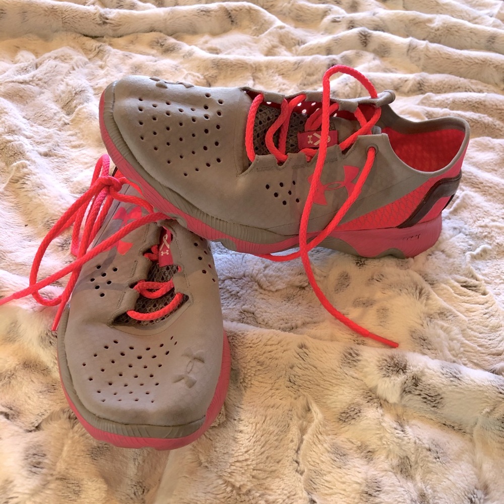 Pink Under Armour shoes